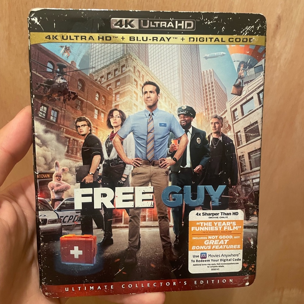 Free Guy [New 4K UHD Blu-ray] With Blu-Ray, Collector's Ed, 4K Mastering, Ulti